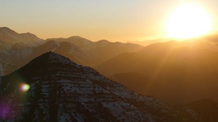 couché de soleil sur Oukaimeden