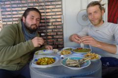 Premier repas au Maroc avec Julian