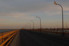 La route vers le port de Dakhla